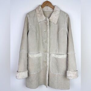 Westbound Vintage Suede Faux Fur Lined Jacket